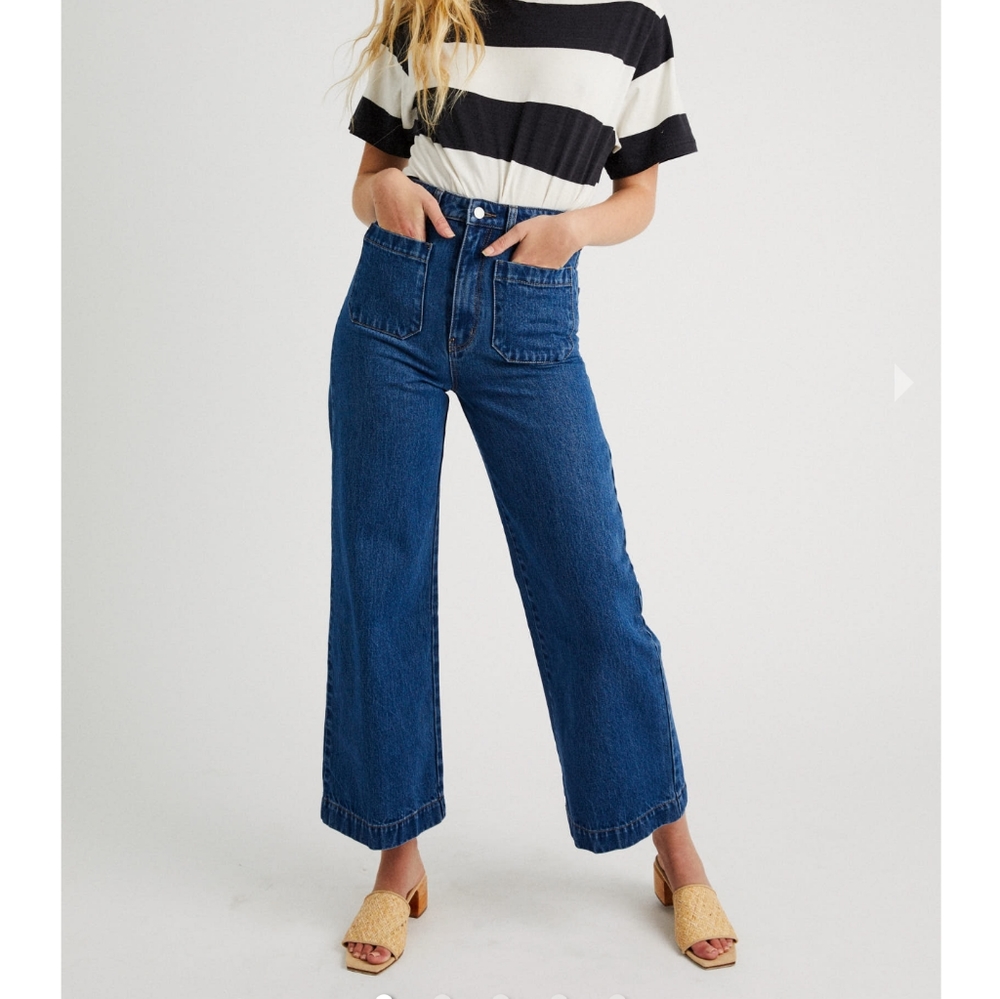 ROLLA's high waist, wide leg jeans